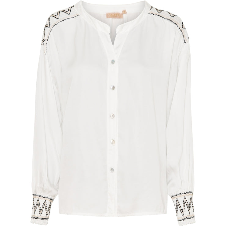 Marta - Shirt - White 24W80320 - Elizabeth Summer