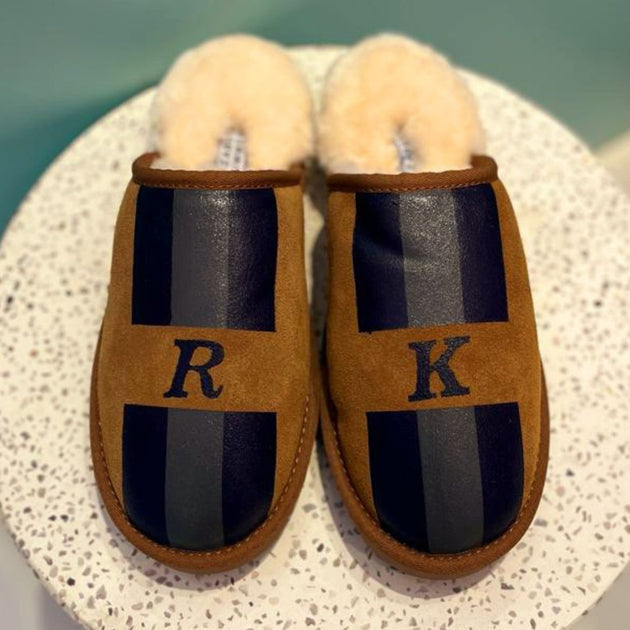 Mens clearance monogram slippers