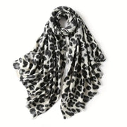 Scarf - Leopard - Black and Grey - Elizabeth Summer