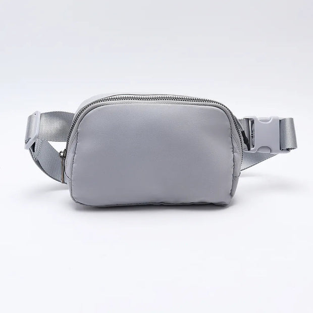 Nylon Waist Bag - Grey - Elizabeth Summer