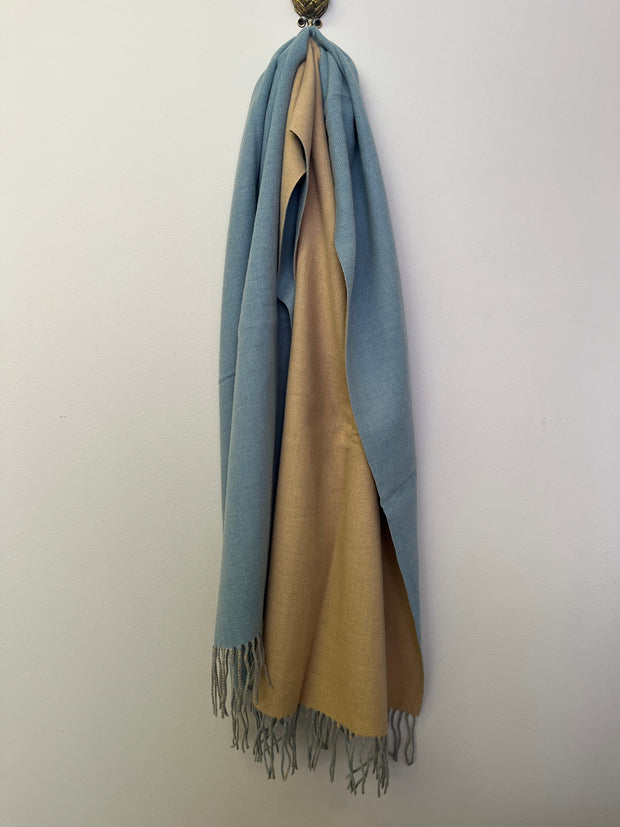 Luxe Cashmere - Double Sided - Light Blue - Elizabeth Summer