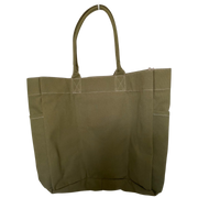 Monogram Beach Bag - Medium - Khaki Green - Elizabeth Summer