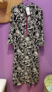 Meg Dress - Black & White Matisse - Elizabeth Summer