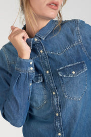 Les Temps des Cerises - Shirt - Juanita blue denim shirt