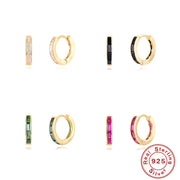 Tarnish Free - Earrings - Huggies (Multiple stone options) - Elizabeth Summer