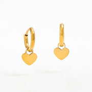 Tarnish Free - Earrings - Plain Hearts (Small) - Elizabeth Summer