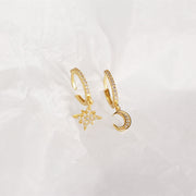 Tarnish Free - Moon and Stars Diamante - Elizabeth Summer