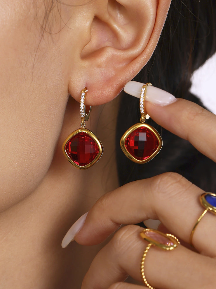 Tarnish Free - Earrings - Multi Colour - Elizabeth Summer