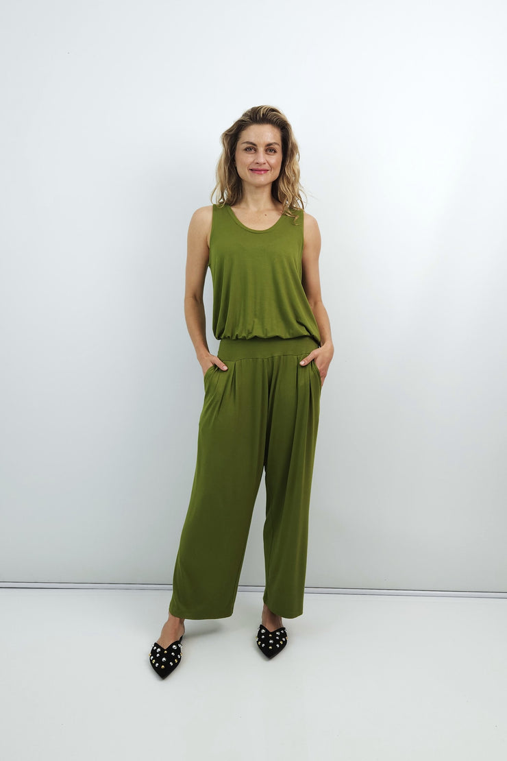 SLICK - Isabella Jumpsuit - Olive Green