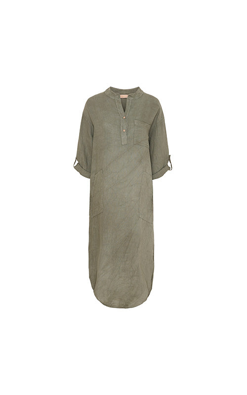 Marta - Dress - Military- 23S93911 - Elizabeth Summer