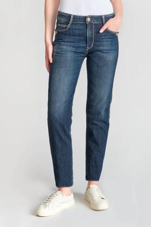 Le Temps Des Cerises - Jeans - 400/18 mom Villard high waist 7/8th blue N°1