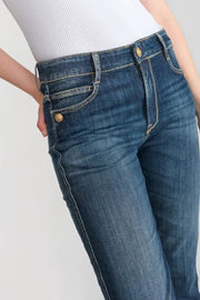 Le Temps Des Cerises - Jeans - 400/18 mom Villard high waist 7/8th blue N°1