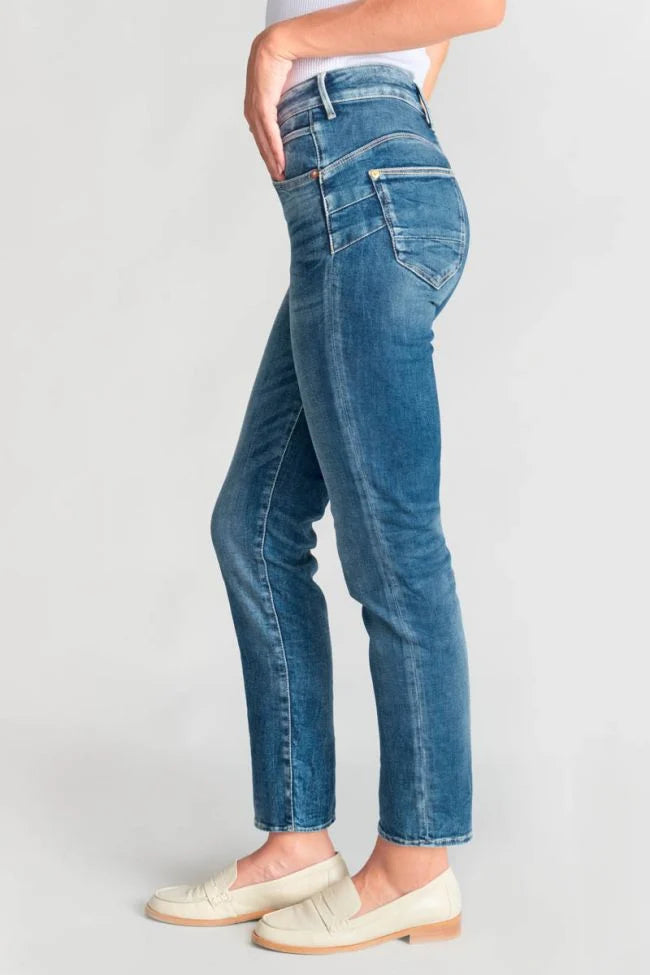 Le Temps Des Cerises - Jeans pulp regular Zep taille haute 7/8ème bleu N°3