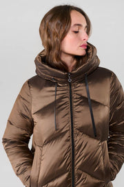 Le Temps des Cerises - Puffer Jacket - Metallic Brown