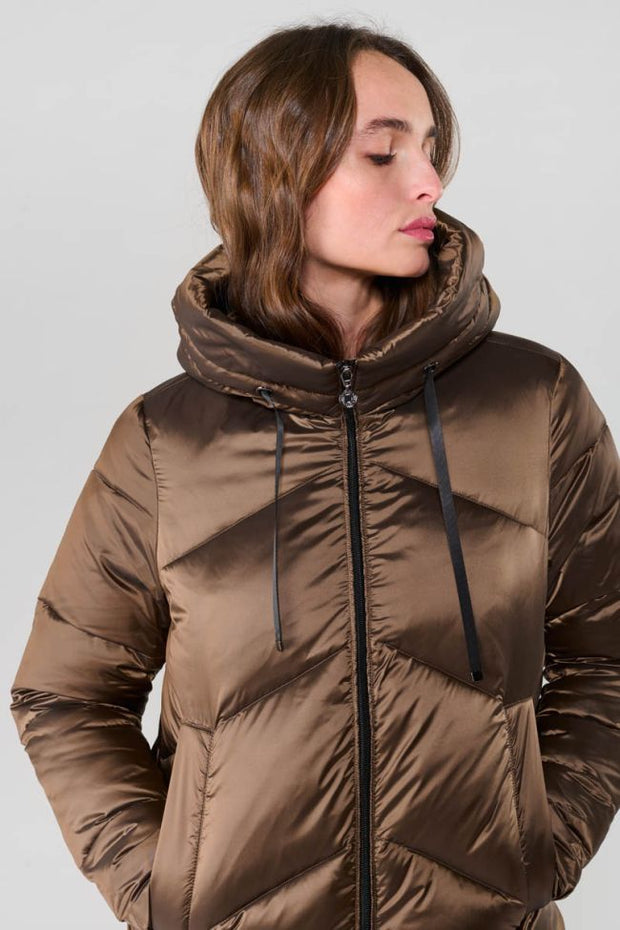 Le Temps des Cerises - Puffer Jacket - Metallic Brown