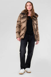 Le Temps des Cerises - Puffer Jacket - Metallic Brown