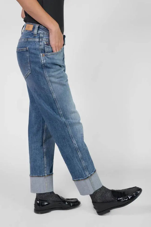 Le Temps Des Cerises - Jeans - 400/60 girlfriend Jama high waist blue N°4