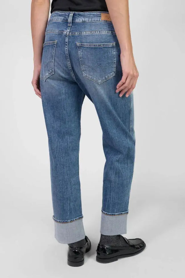 Le Temps Des Cerises - Jeans - 400/60 girlfriend Jama high waist blue N°4