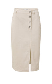 YAYA - Skirt - Denim Midi Beige