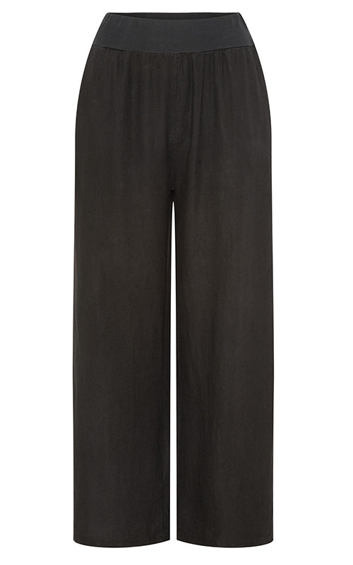 Marta - Linen Pants - Black