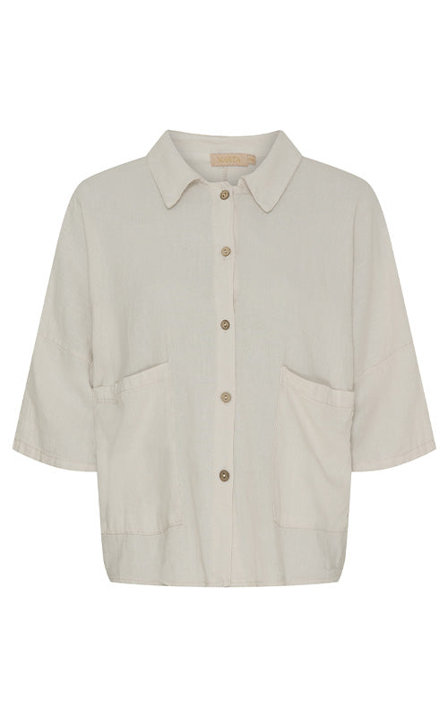 Marta - Linen Shirt - Sabbia