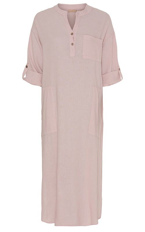 Marta - Linen Dress - Rosa