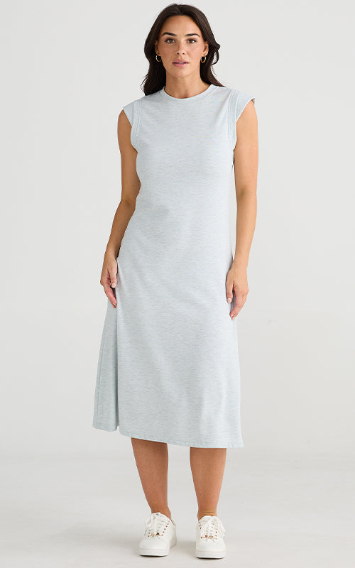 Brave & True - Barlow Dress - Grey Marle