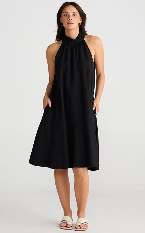 Brave & True - Rosé all Day Dress - Black