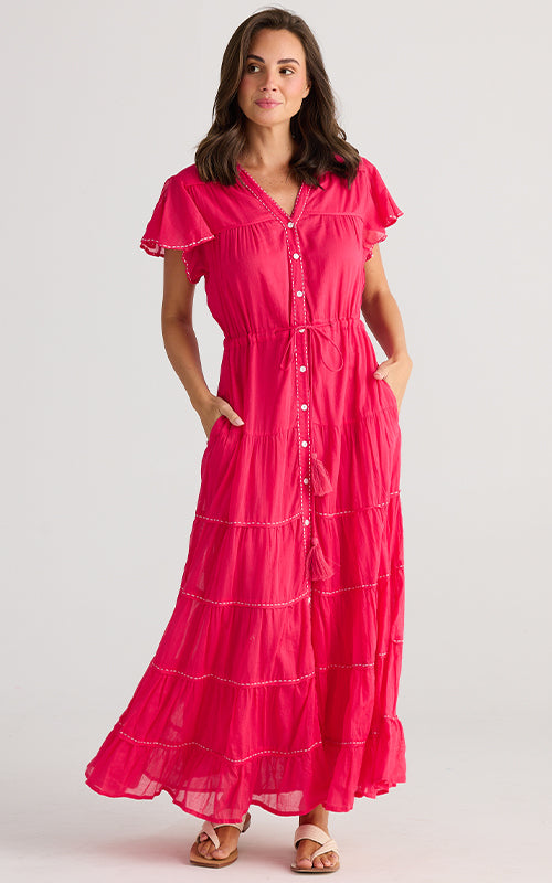 Holiday Australia - Delilah dress - Raspberry