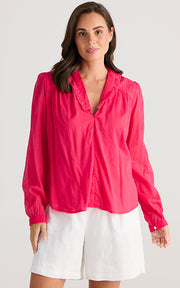 Holiday Australia - Daffidol Blouse - Raspberry