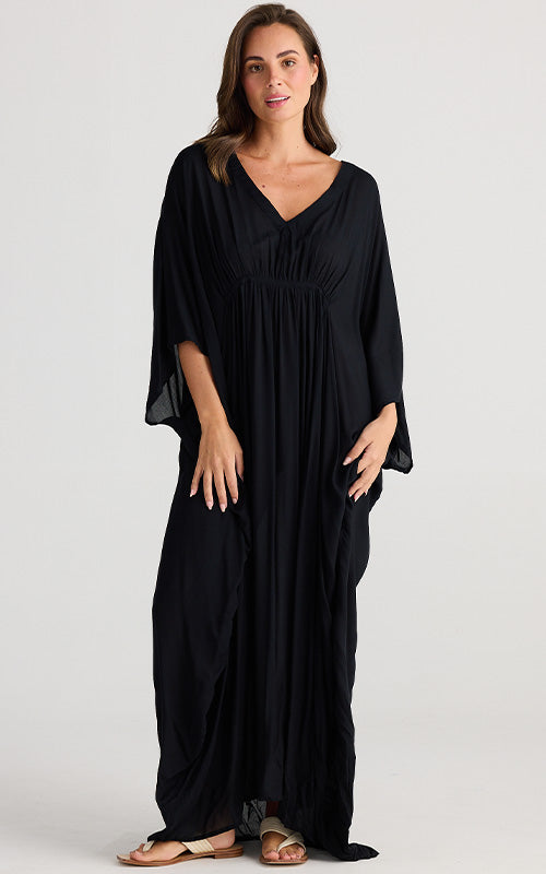 Holiday Australia - Kaftan - Black