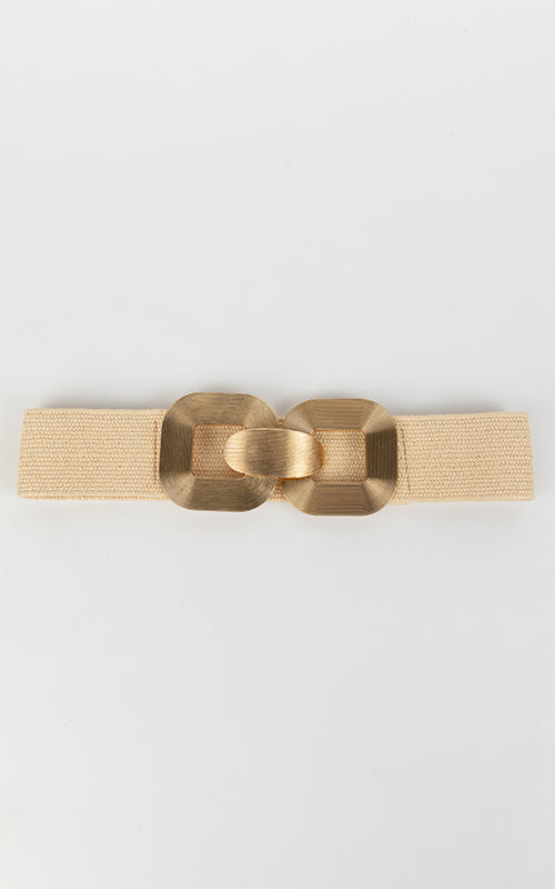 Holiday - Belt - Natural with Gold