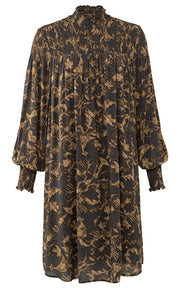 YAYA - Dress - Smocked Printed Dress - Phantom Dessin - Elizabeth Summer