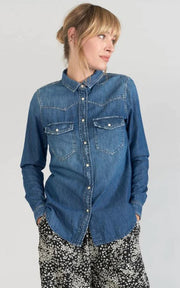 Les Temps des Cerises - Shirt - Juanita blue denim shirt