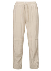 YAYA - Woven Loose Fit Trousers With Seam Details - Rainy Day Beige - Elizabeth Summer
