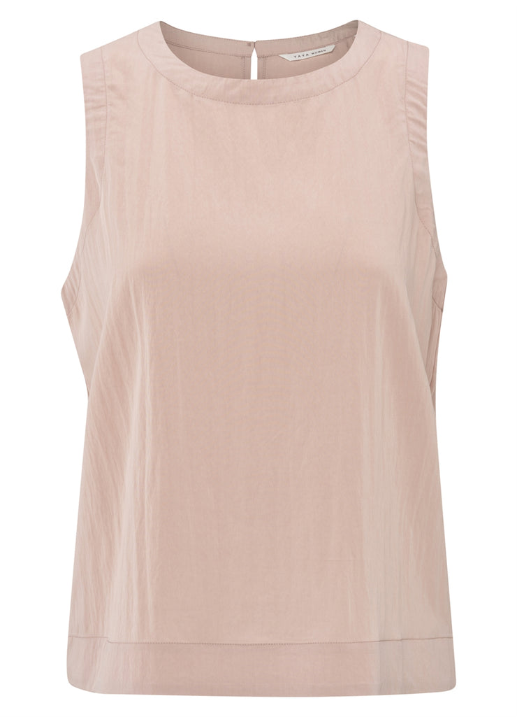 YAYA - Woven Sleeveless Top - Soft Mauve Pink - Elizabeth Summer