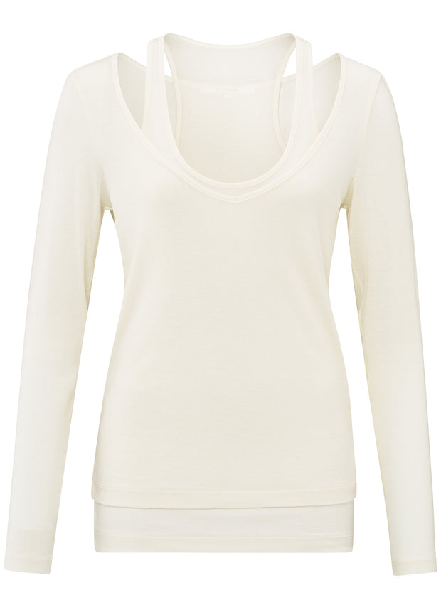 YAYA - 2 Piece Top - Off White - Elizabeth Summer