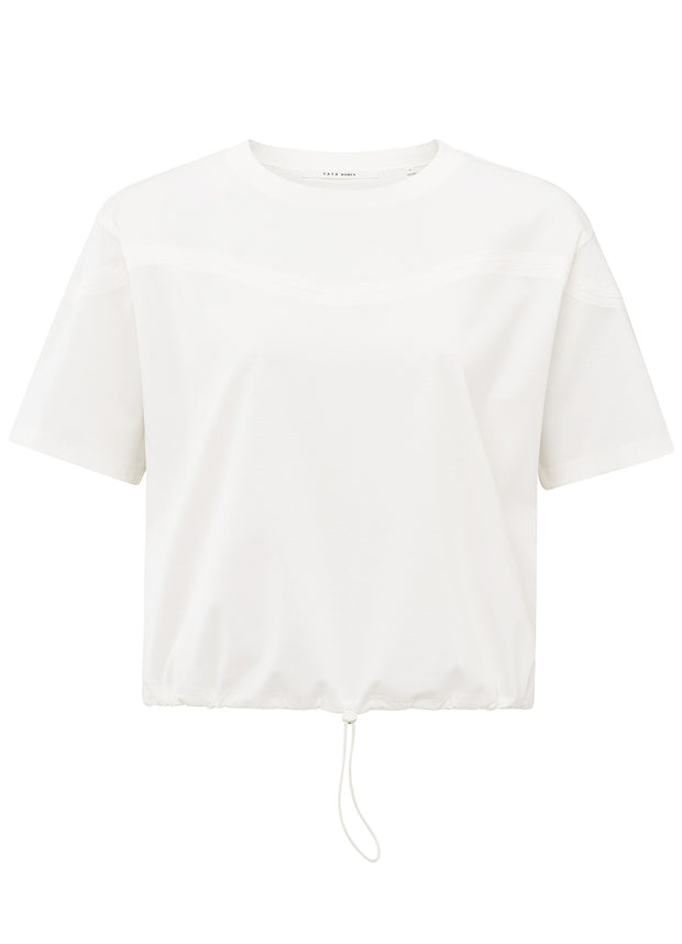 YAYA - T-Shirt Top With Elastic Drawcord - Elizabeth Summer