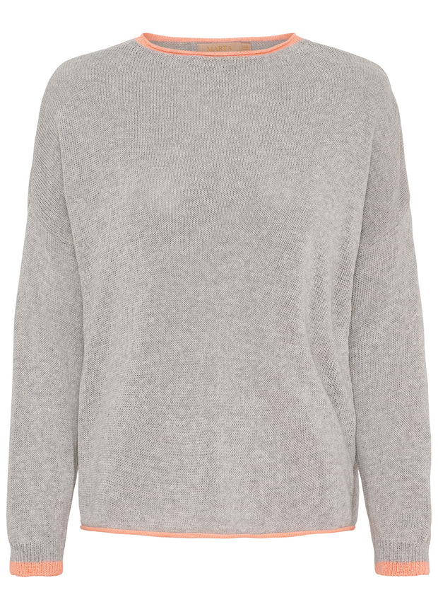 Marta - Mdcmargueritte Knit - Perla/Salmone