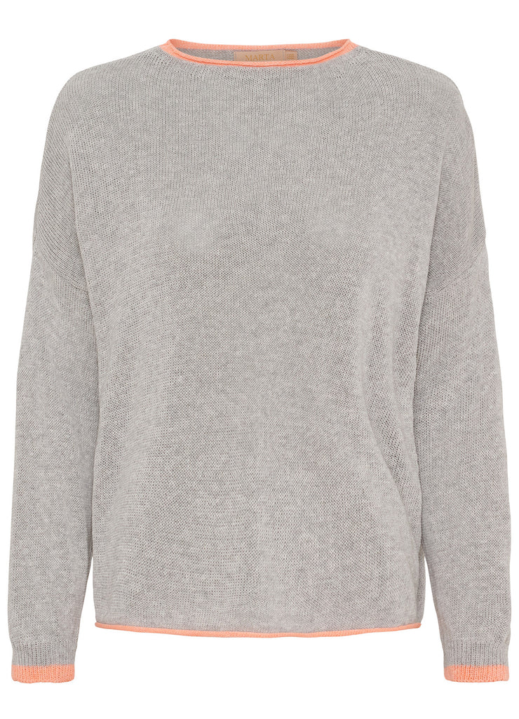 Marta - Mdcmargueritte Knit - Perla/Salmone