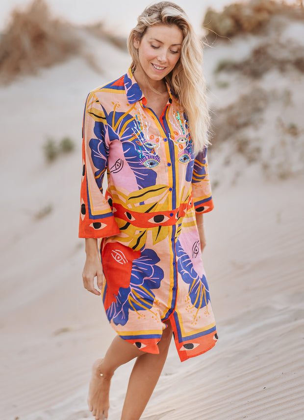Isla Bonita - Shirt Dress - Eye - Elizabeth Summer