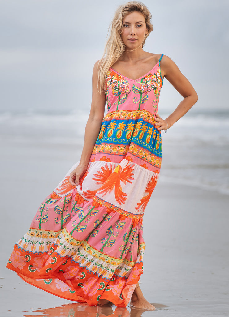 Isla Bonita - Long Dress - Tropical - Elizabeth Summer