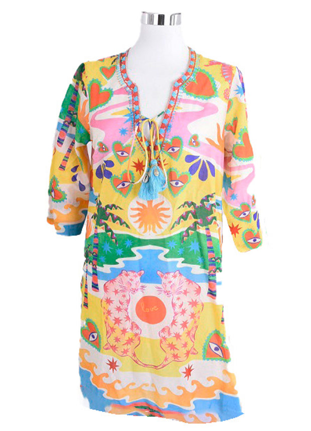 Palme - Tunic - Leopard Fantasy - Elizabeth Summer