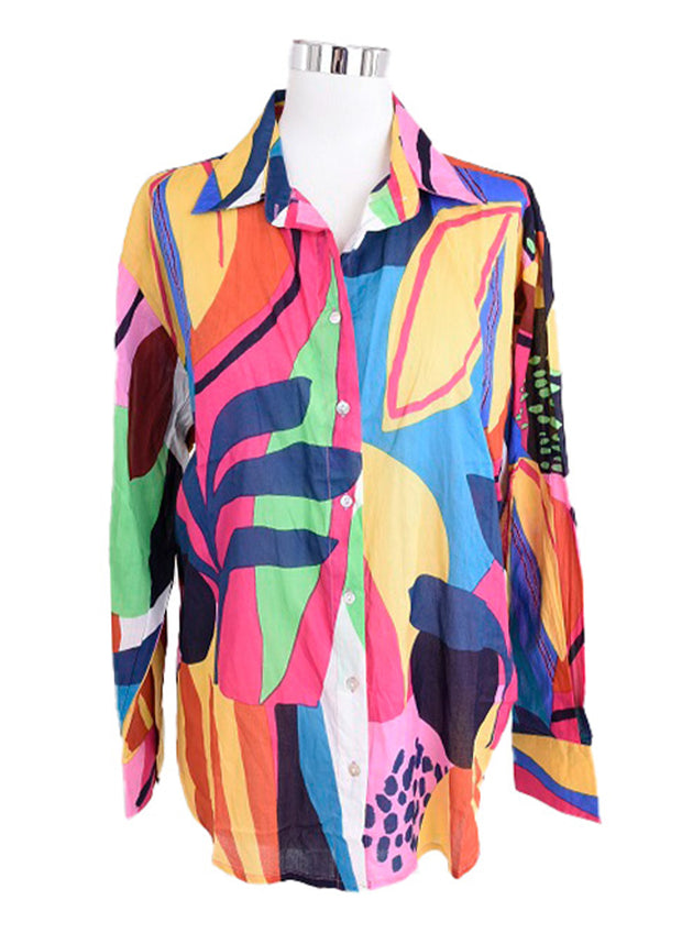 Palme - Cotton Shirt - Multi Print - Elizabeth Summer