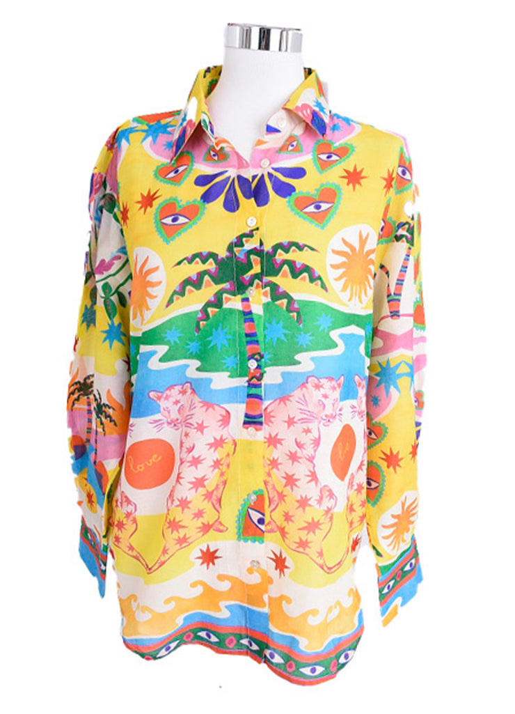 Palme - Cotton Shirt - Leopard Fantasy - Elizabeth Summer