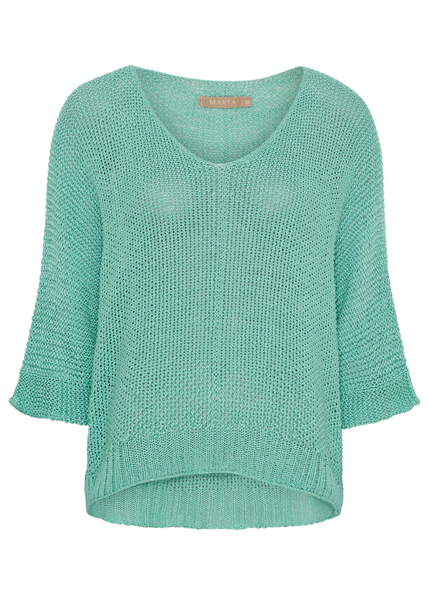 Marta - Mdcbetina Knit - Aqua - Elizabeth Summer