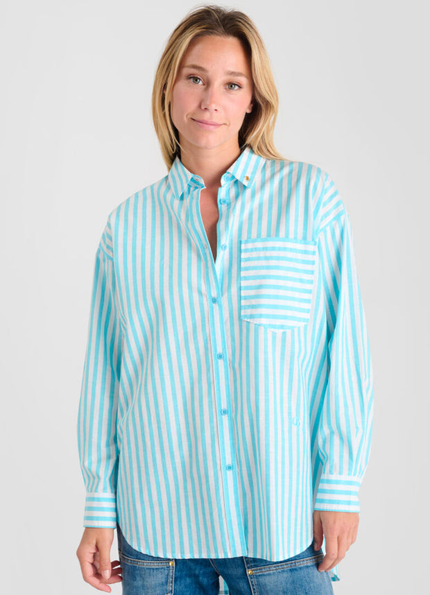 Le Temps des Cerises - Shirt - Blue - Elizabeth Summer