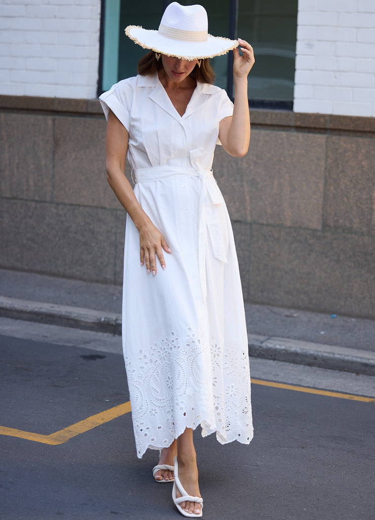Holiday Australia - White & Cream Straw