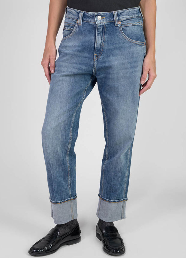 Le Temps Des Cerises - Jeans - 400/60 girlfriend Jama high waist blue N°4