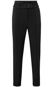 YAYA - Pants - Woven High Waist Trousers - Black